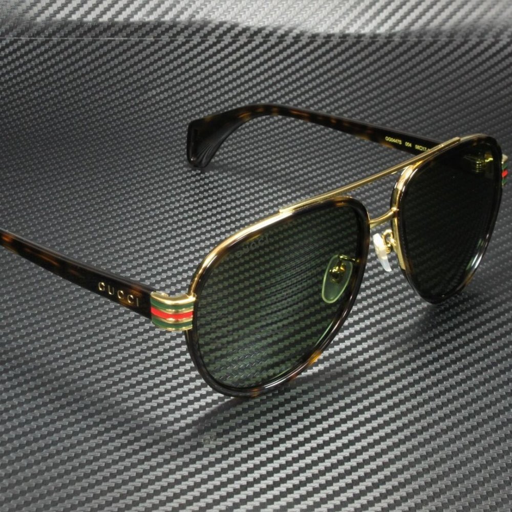 Gucci Black Green 58mm Sunglasses - Picture 2 of 3